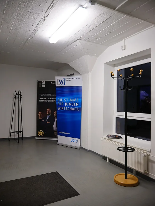 Roll-up der Wirtschaftsjunioren am Veranstaltungsort